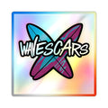 Wave Scars Holo Sticker — Splatter Surfboard