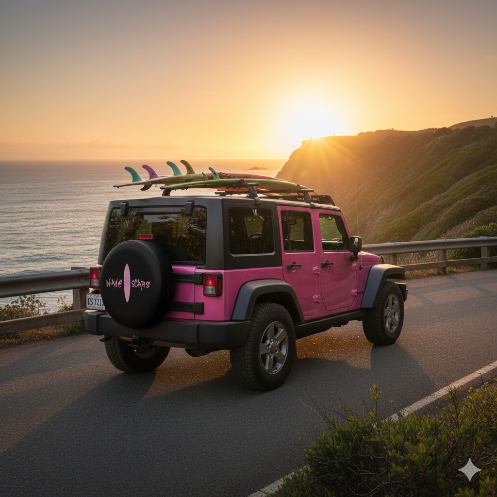 Pink lightweight Spare Tire Cover