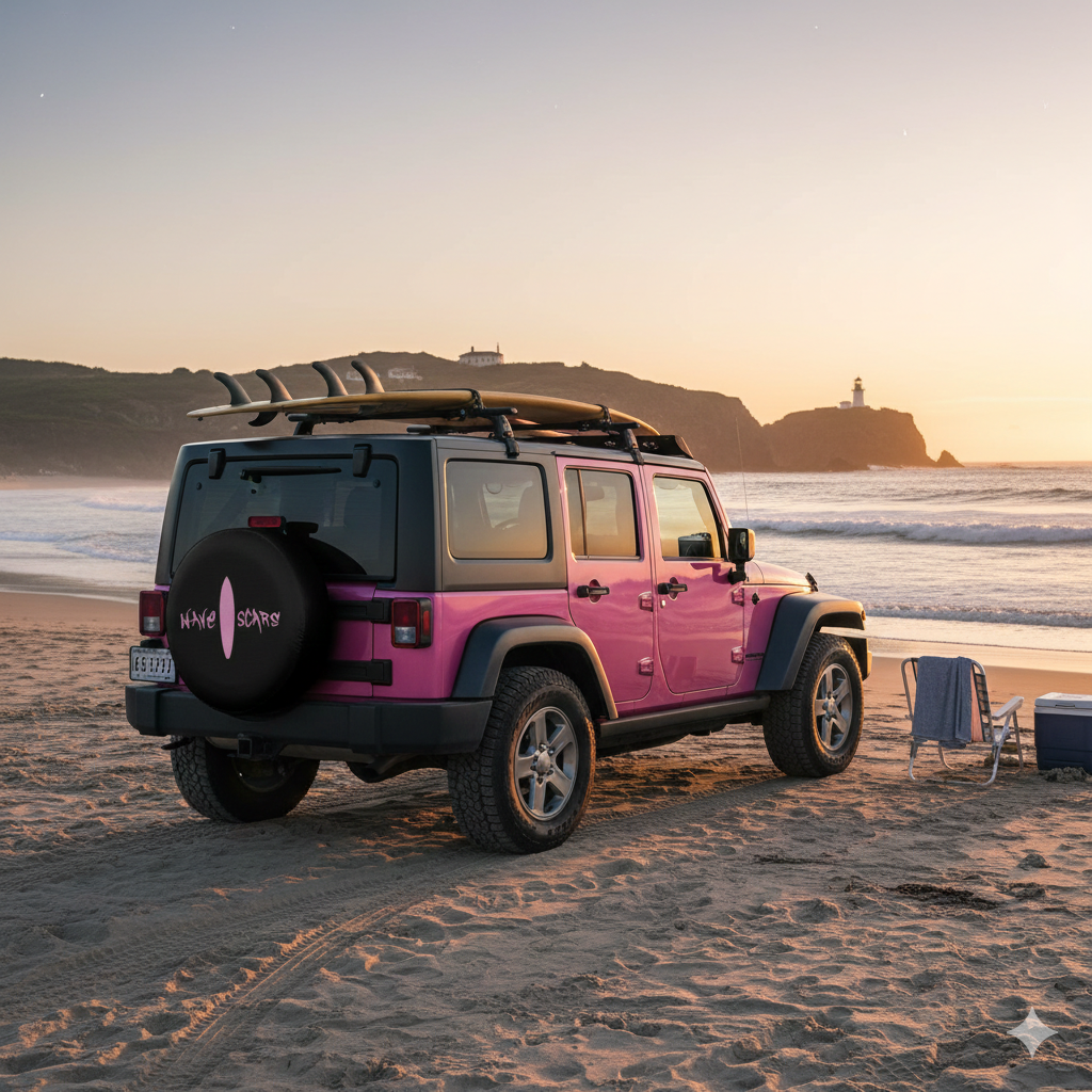 Pink lightweight Spare Tire Cover