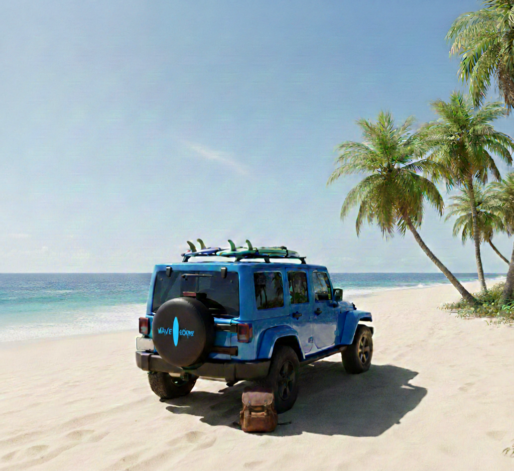 Blue lightweight Spare Tire Cover