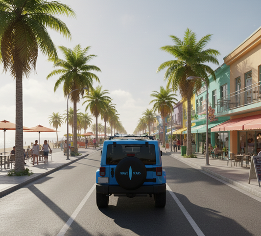 Blue lightweight Spare Tire Cover